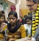 Fotografía facilitada por la Generalitat de su presidente, Artur Mas, durante su visita al proyecto humanitario "streets of India", destinado a dar apoyo a niños y mujeres de bajos recursos, hoy en Nueva Delhi.