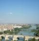 Rio Ebro, desde el Pilar, en Zaragoza