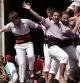 La colla Jove de Tarragona celebrando sus éxitos en Santa Tecla.