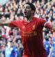 Luis Suarez en un partido con el Liverpool