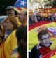La via catalana y la manifestación en favor de la unidad de España, dos muestras de las opiniones de los ciudadanos de Catalunya