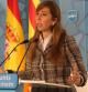 La presidenta del PPC, Alicia Sánchez-Camacho, durante una rueda de prensa en la sede del partido en Barcelona