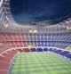 Proyección del interior del Camp Nou remodelado según el proyecto presentado