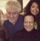 Kim Kardashian y Pedro Almodovar, en una fiesta