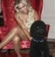 Beyoncé con el perro de Barack Obama