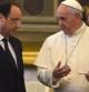 Hollande y el papa Francisco conversan en el Vaticano