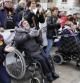 Manifestación de los discapacitados en valencia