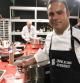 El chef Ángel León, durante la clase magistral que ha ofrecido en la cumbre gastronómica internacional Madrid Fusión, que se celebra en el Palacio de Congresos de Madrid