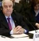 El ministro de Asuntos exteriores sirio, Walid al Mualem, en Ginebra
