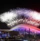 Vista exterior del espectáculo pirotécnico de apertura de los Juegos Olímpicos de Invierno de Sochi 2014