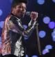 El cantante hawaiano Bruno Mars durante su actuación en la Super Bowl