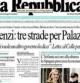 Imagen de la portada del diario La Repubblica de este domingo, con la imagen de la Infanta
