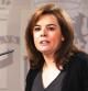 La vicepresidenta Soraya Sáenz de Santamaría, ante los medios, explica la reforma de las Administraciones públicas