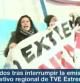 Miembros del Campamento Dignidad han interrumpido el informativo regional de TVE Extremadura