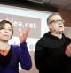 La presidenta de l'ANC, Carme Forcadell, y el vicepresidente, Jaume Marfany.