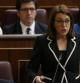 La portavoz parlamentaria socialista, Soraya Rodríguez, junto al líder del PSOE, Alfredo Pérez Rubalcaba, durante su intervención en la sesión de control al Gobierno, en el Congreso de los Diputados.