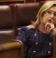 La portavoz de UPyD, Rosa Díez, durante la sesión de control al Gobierno, en el Congreso de los Diputados.