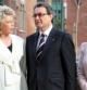 El presidente de la Generalitat, Artur Mas, la vicepresidenta de la Comisión Europea (CE), Viviane Reding, y la ministra de Fomento, Ana Pastor, en el acto de inauguración de las obras de rehabilitación de recinto modernista del Hospital de la Santa Creu y Sant Pau.