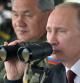 Putin junto al ministro de Defensa ruso, Sergei Shoigu