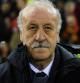 Vicente del Bosque durante el encuentro ante Italia
