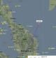 Imagen del recorrido del vuelo de Malaysia Airlines antes de su desaparición