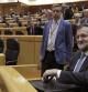El presidente del Gobierno, Mariano Rajoy, durante la sesión de control al Ejecutivo, esta tarde en el pleno del Senado