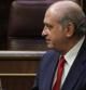 El ministro del Interior, Jorge Fernández Díaz, durante su intervención en la sesión de control al Gobierno en el pleno del Congreso de los Diputados