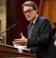 Artur Mas, en el pleno del Parlament de Catalunya