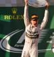 Rosberg celebra en el podio su victoria en el GP de Australia