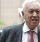El ministro de Asuntos Exteriores español, José Manuel García-Margallo, a su llegada al consejo de ministros de Asuntos Exteriores de la Unión Europea en la sede de la UE en Bruselas.