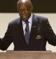 Jack Warner durante un discurso en la FIFA