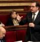 Ramon Espadaler, conseller del Interior, responde a las preguntas de los diputados en el Parlament durante una sesión de control al Govern