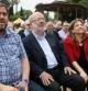 El presidente de ERC, Oriol Junqueras, el cabeza de lista a las europeas, Josep Maria Terricabras, y la presidenta de la Acadèmia del Cinema Català Isona Passola.