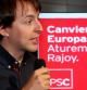 El candidato Javi López, presentando la campaña del PSC a las europeas