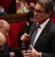El president de la Generalitat, Artur Mas, durante la sesión de control al Govern