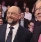 El candidato del Partido Popular Europeo a la presidencia de la Comisión Europea, Jean-Claude Juncker, y su rival del Partido de los Socialistas Europeos, Martin Schulz