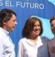 Tejerina, Aguirre, Ignacion González, Ana Botella y Arias Cañete en el acto central del PP de Madrid