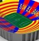 El mosaico que se realizará en el Camp Nou el sábado ante el Atlético