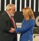 Miguel Arias Cañete y Elena Valenciano, durante el debate cara a cara