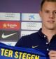 Mark-Andre ter Stegen posa con la camiseta del Barça
