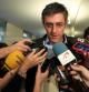 Eduardo Madina en la entrada del grupo socialista en el congreso
