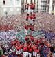Imagen de los castellers de Barcelona, durante las fiestas d ela Mercè del 2013