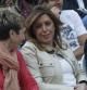 La presidenta de la Junta de Andalucía, Susana Díaz, durante un acto electoral celebrado en Madrid