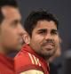 Diego Costa y Sergio Busquets en una rueda de prensa en Curitiba