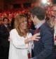 Susuana Díaz y Patxi López, en la conferencia política del PSOE en noviembre de 2013