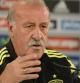 Vicente del Bosque durante la rueda de prensa que ha ofrecido esta tarde tras la derrota estrepitosa en el debut ante Holanda