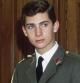 El Príncipe Felipe posa en enero de 1986, siendo un adolescente