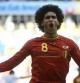Marouane Fellaini celebra su gol ante Argelia
