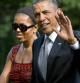 Los Obama a su llegada a la Casa Blanca