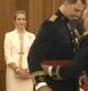 Felipe VI recibe el fajín de su padre, el rey Juan Carlos